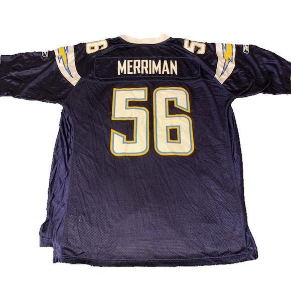 San Diego Chargers Shawne Merriman #56 Jersey Size XL Los Angeles NFL Reebok - Picture 1 of 3